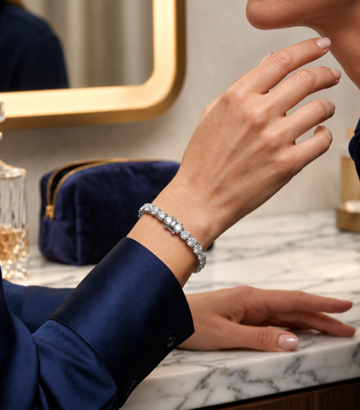Signature Circular Tennis Bracelet