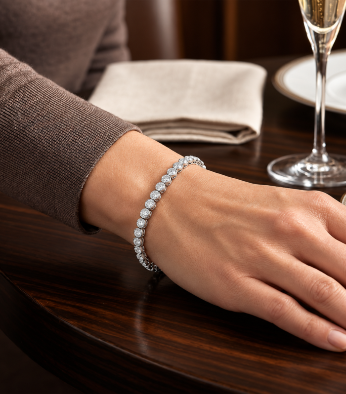 Round Full-Set Tennis Bracelet