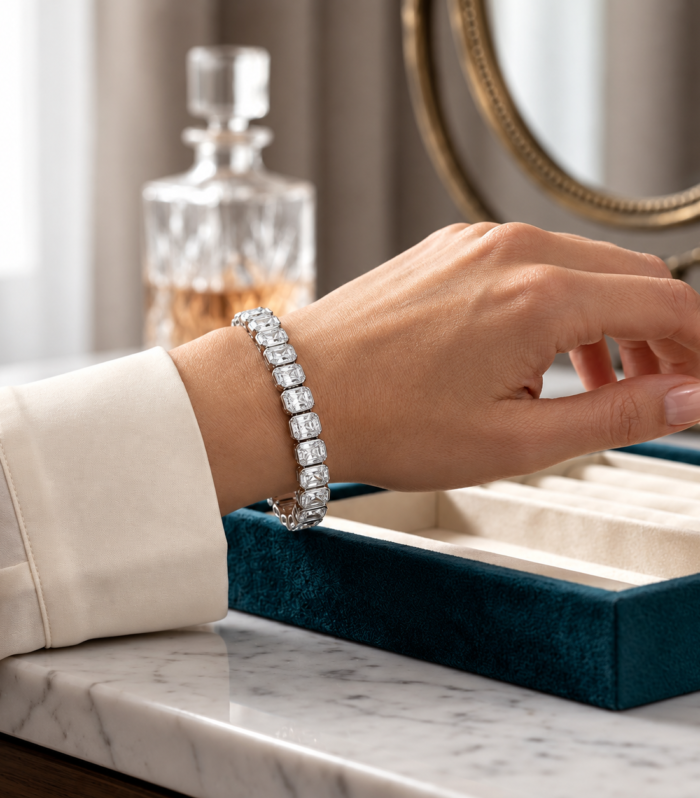 Framed Radiant Tennis Bracelet